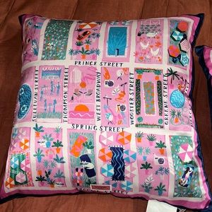 Set of 2 Kate Spade rooftop scene 20x20 pillows